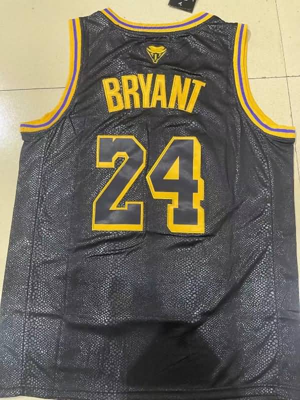 Los Angeles Lakers Black #24 BRYANT Basketball Jersey 05 (Stitched)