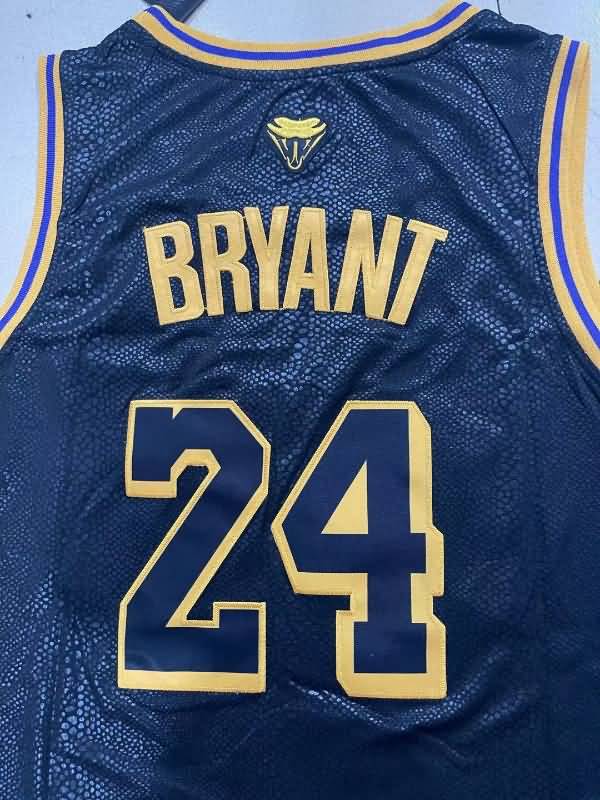 Los Angeles Lakers Black #8 #24 BRYANT Basketball Jersey 03 (Stitched)