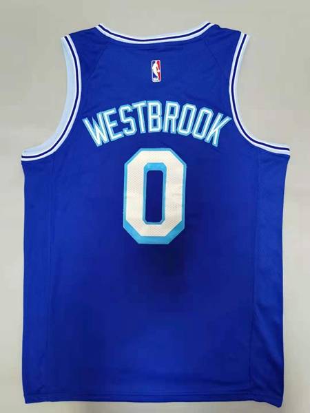 Los Angeles Lakers Blue #0 WESTBROOK Basketball Jersey (Stitched)