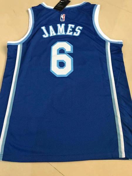 Los Angeles Lakers Blue #6 JAMES Basketball Jersey (Stitched)