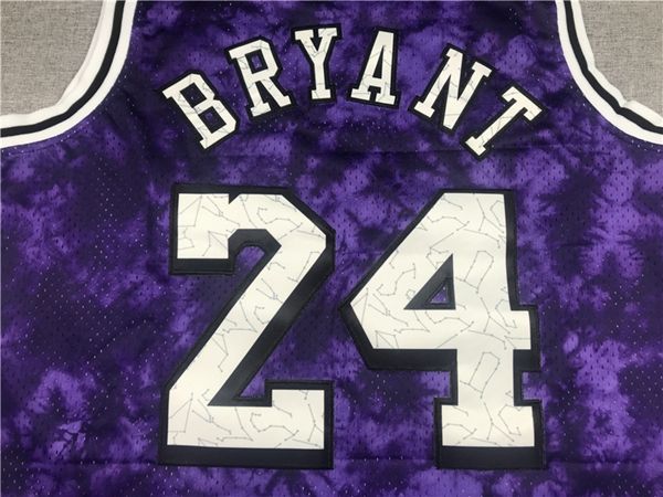 Los Angeles Lakers Purple #24 BRYANT Basketball Jersey (Stitched) 06