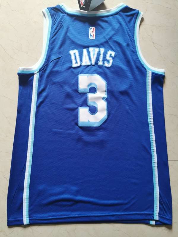 Los Angeles Lakers Blue #3 DAVIS Classics Basketball Jersey (Stitched)