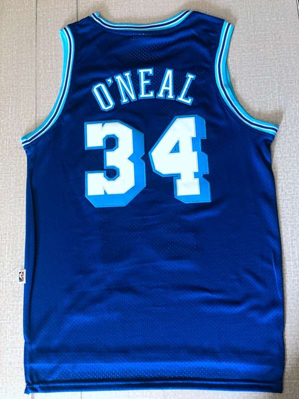 Los Angeles Lakers Blue #34 ONEAL Classics Basketball Jersey (Stitched)