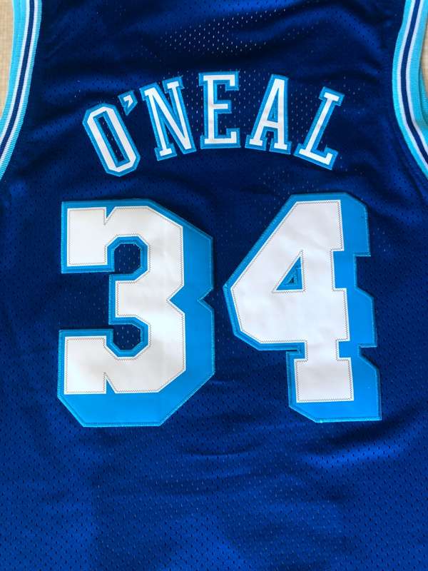 Los Angeles Lakers Blue #34 ONEAL Classics Basketball Jersey (Stitched)