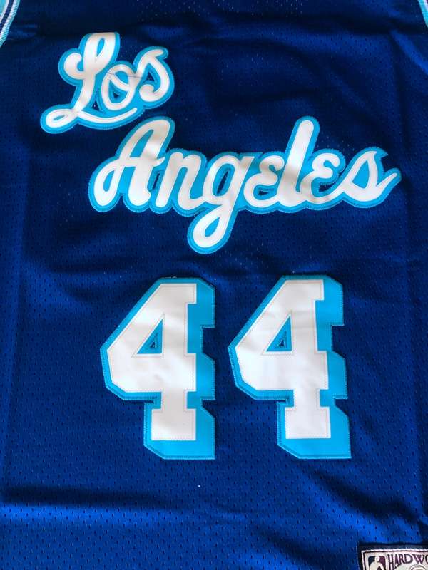 Los Angeles Lakers Blue #44 WEST Classics Basketball Jersey (Stitched)