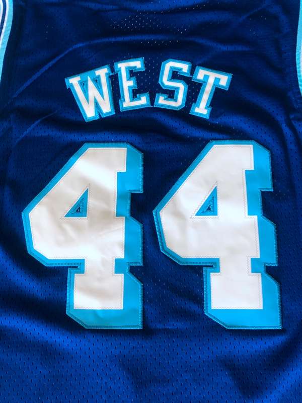 Los Angeles Lakers Blue #44 WEST Classics Basketball Jersey (Stitched)