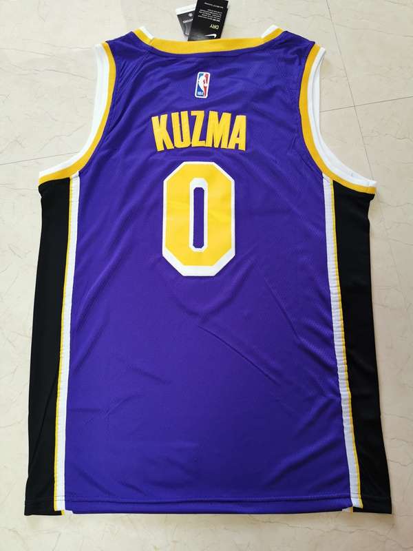 Los Angeles Lakers Purple #0 KUZMA Classics Basketball Jersey (Stitched)