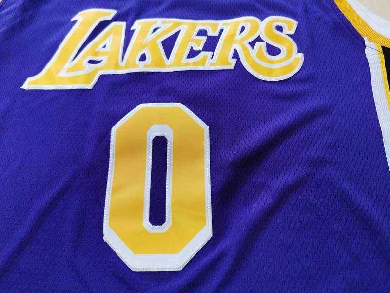 Los Angeles Lakers Purple #0 KUZMA Classics Basketball Jersey (Stitched)