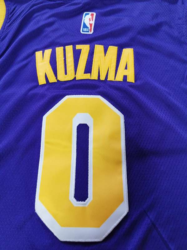 Los Angeles Lakers Purple #0 KUZMA Classics Basketball Jersey (Stitched)