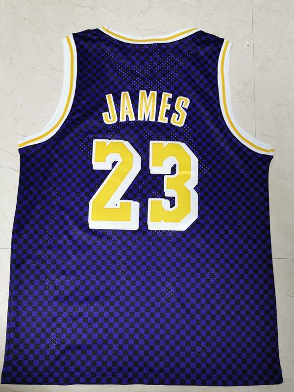 Los Angeles Lakers Purple #23 JAMES Classics Basketball Jersey (Stitched)