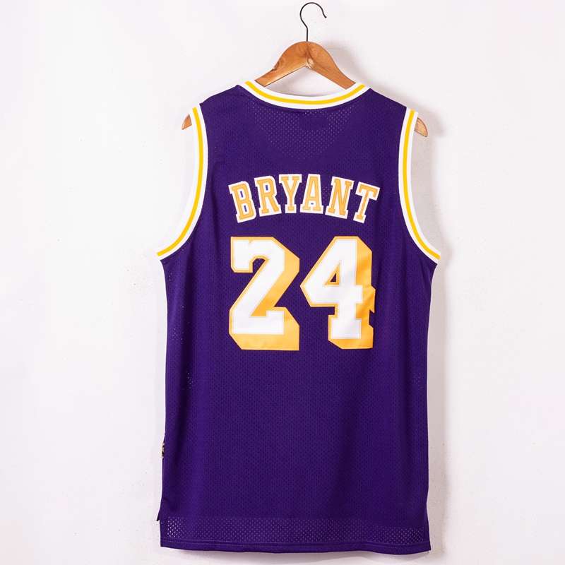 Los Angeles Lakers Purple #24 BRYANT Classics Basketball Jersey 02 (Stitched)