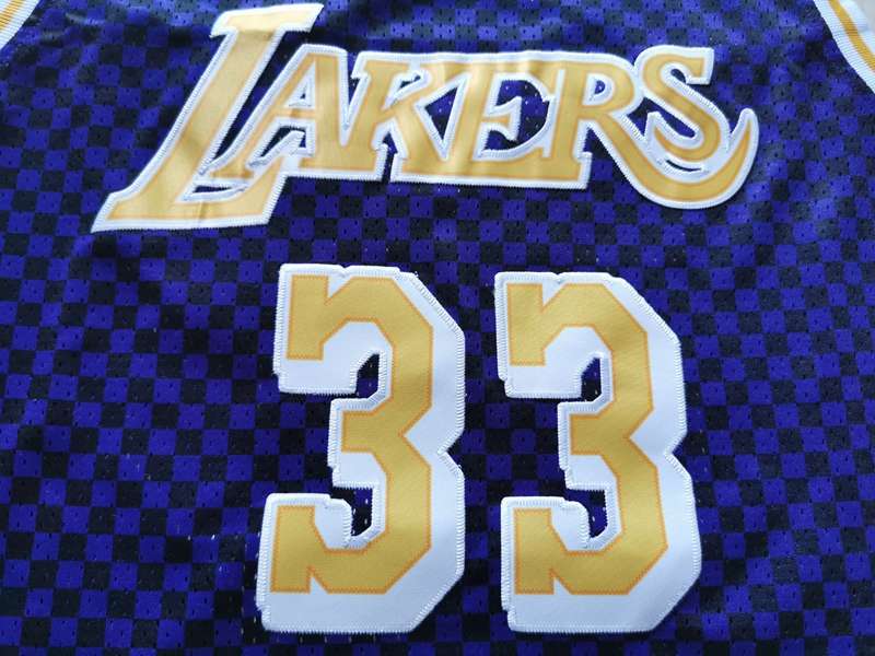 Los Angeles Lakers Purple #33 ABDUL-JABBAR Classics Basketball Jersey (Stitched)