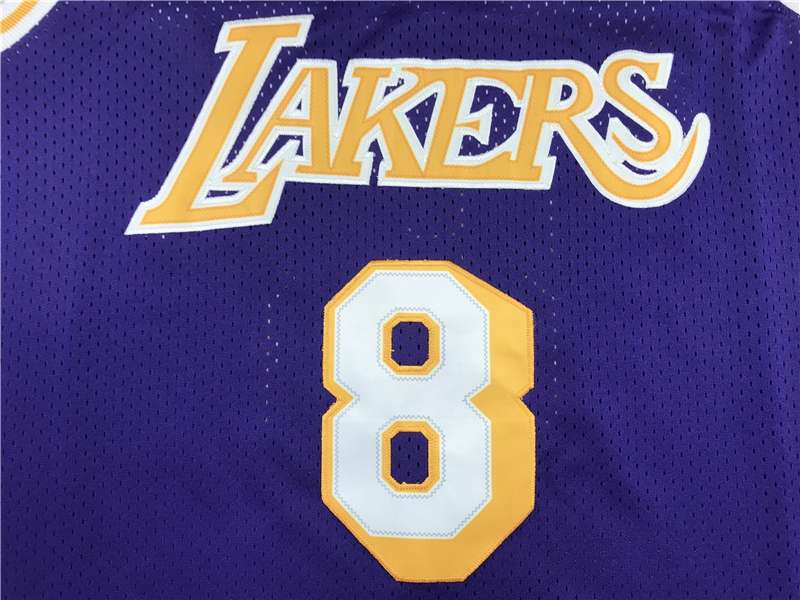 Los Angeles Lakers Purple #8 BRYANT Classics Basketball Jersey (Stitched)