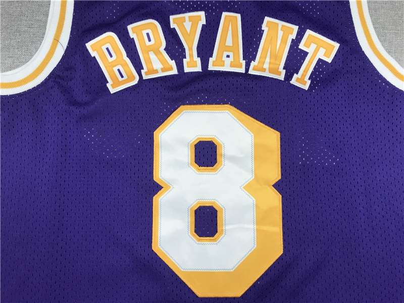 Los Angeles Lakers Purple #8 BRYANT Classics Basketball Jersey (Stitched)