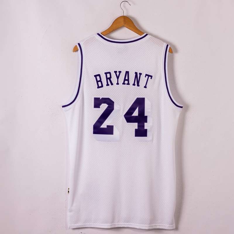 Los Angeles Lakers White #24 BRYANT Classics Basketball Jersey (Stitched)