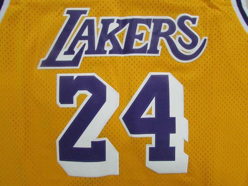 Los Angeles Lakers Yellow #24 BRYANT Classics Basketball Jersey (Stitched)