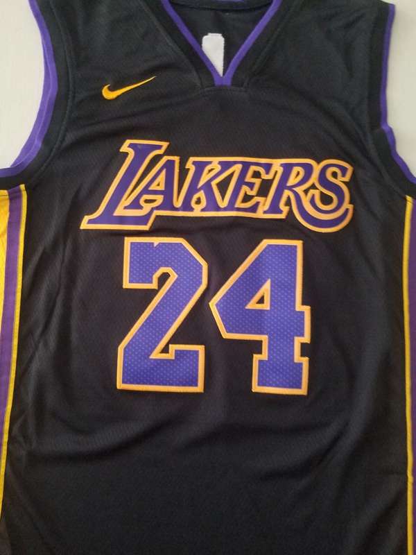 Los Angeles Lakers Black #24 BRYANT Basketball Jersey 03 (Stitched)