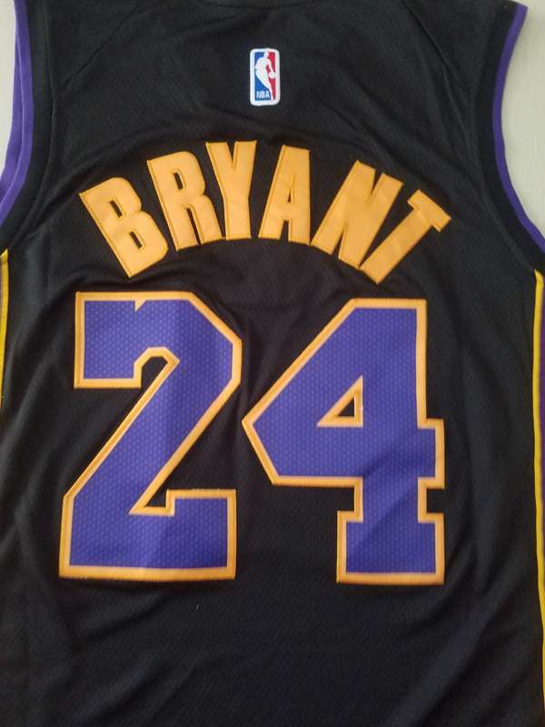 Los Angeles Lakers Black #24 BRYANT Basketball Jersey 03 (Stitched)