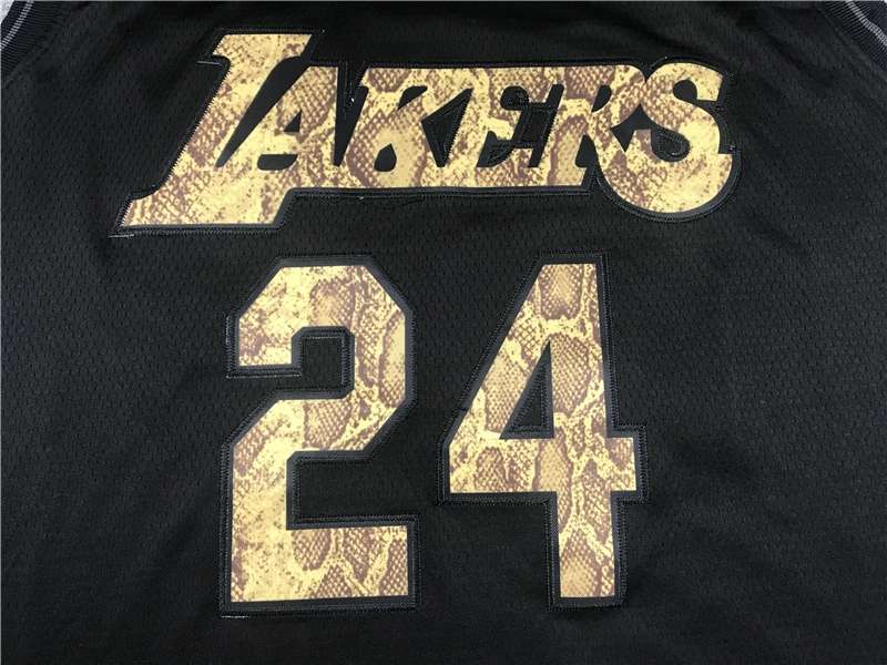 Los Angeles Lakers Black #24 BRYANT Basketball Jersey 04 (Stitched)