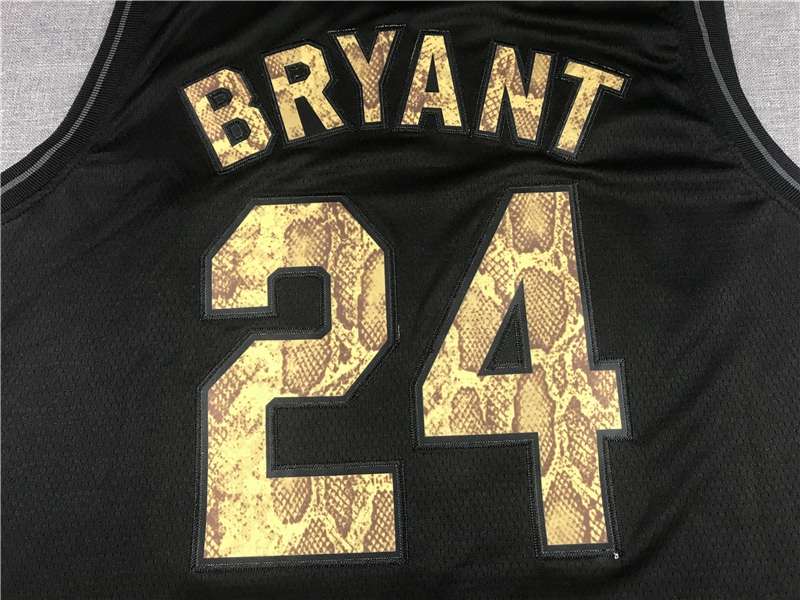 Los Angeles Lakers Black #24 BRYANT Basketball Jersey 04 (Stitched)