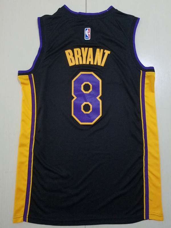 Los Angeles Lakers Black #8 BRYANT Basketball Jersey (Stitched)