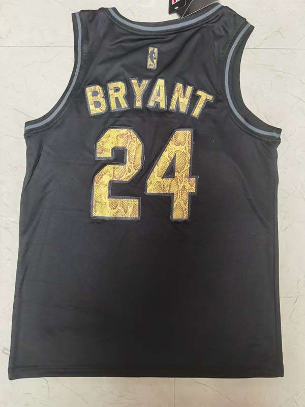 Los Angeles Lakers Black #8 And #24 BRYANT Basketball Jersey (Stitched)