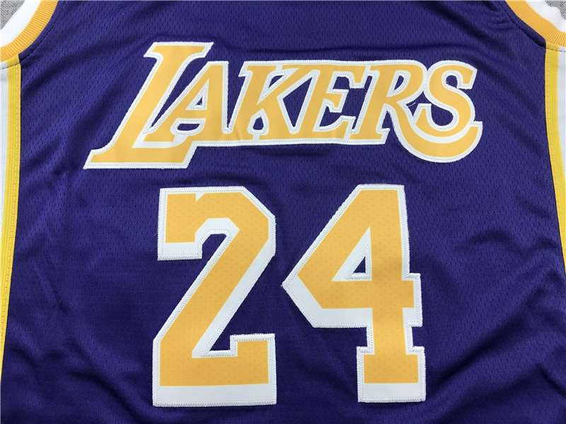 Los Angeles Lakers Purple #24 BRYANT Basketball Jersey 03 (Stitched)