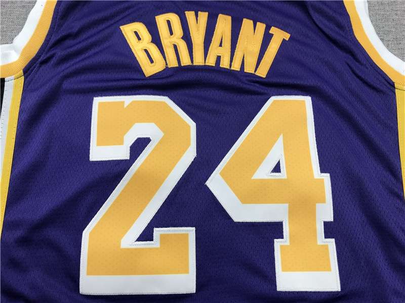 Los Angeles Lakers Purple #24 BRYANT Basketball Jersey 03 (Stitched)