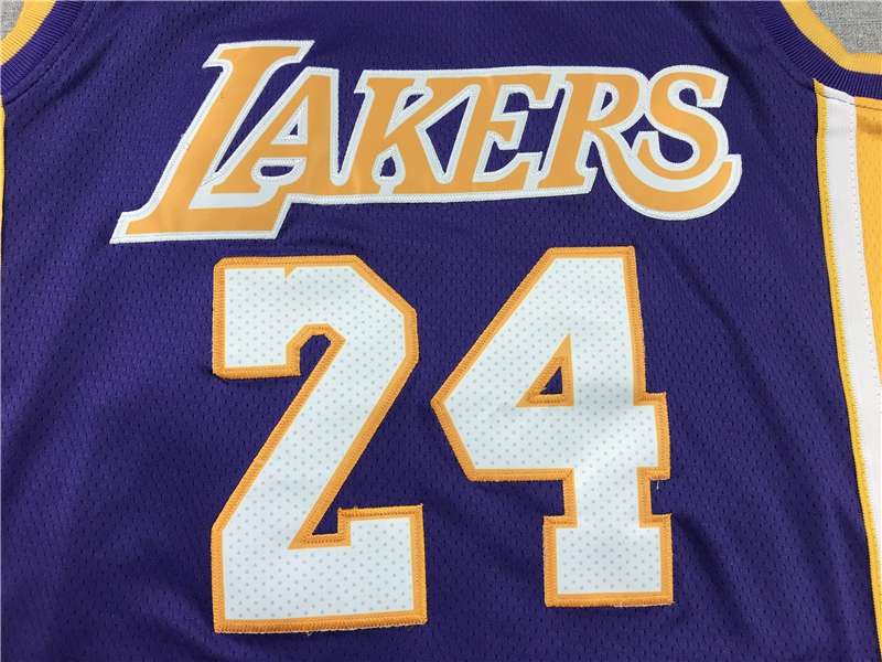 Los Angeles Lakers Purple #24 BRYANT Basketball Jersey 05 (Stitched)