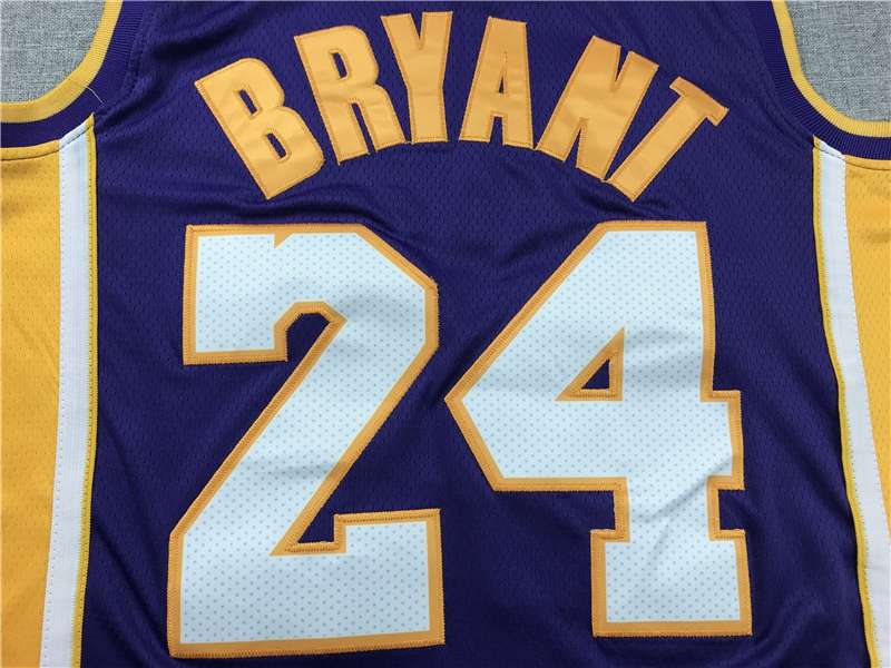 Los Angeles Lakers Purple #24 BRYANT Basketball Jersey 05 (Stitched)