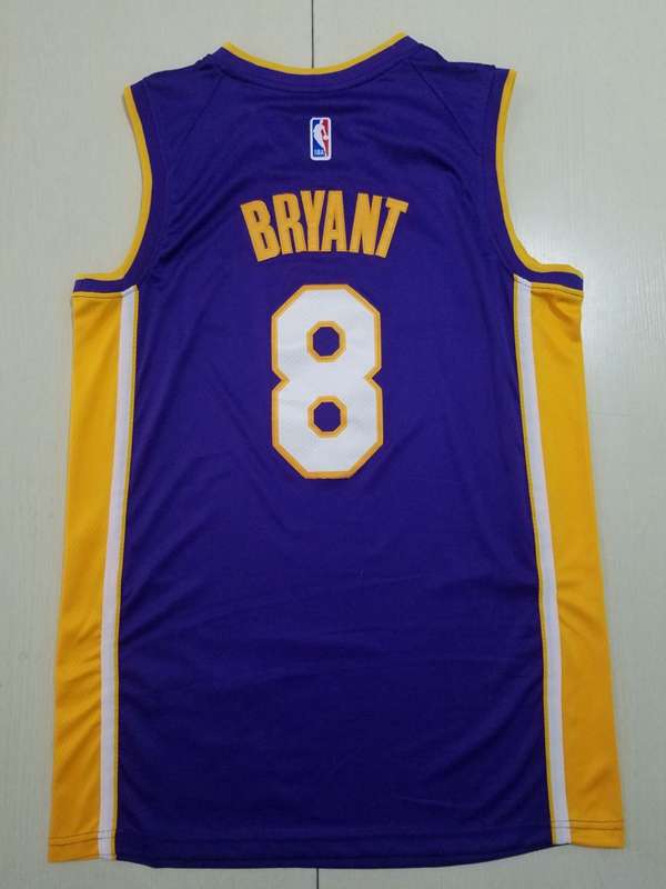 Los Angeles Lakers Purple #8 BRYANT Basketball Jersey 03 (Stitched)