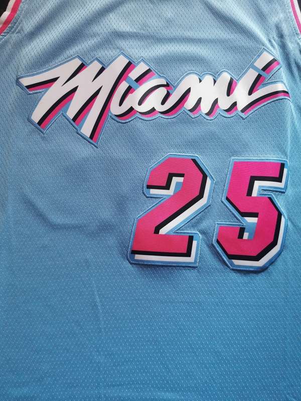 Miami Heat 2020 Blue #25 NUNN City Basketball Jersey (Stitched)