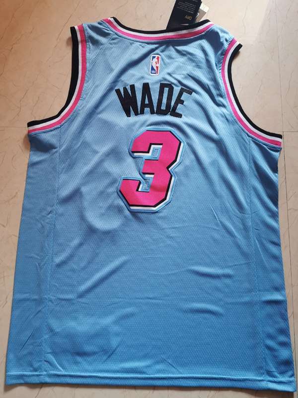 Miami Heat 2020 Blue #3 WADE City Basketball Jersey (Stitched)