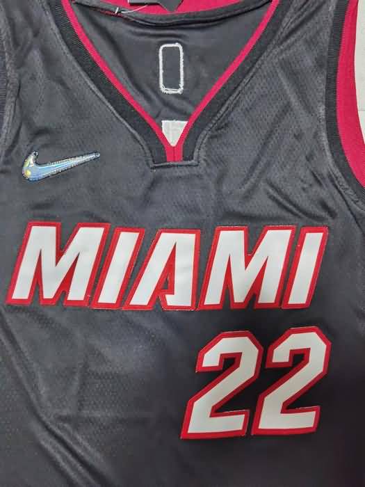 Miami Heat 21/22 Black #22 BUTLER Basketball Jersey (Stitched)