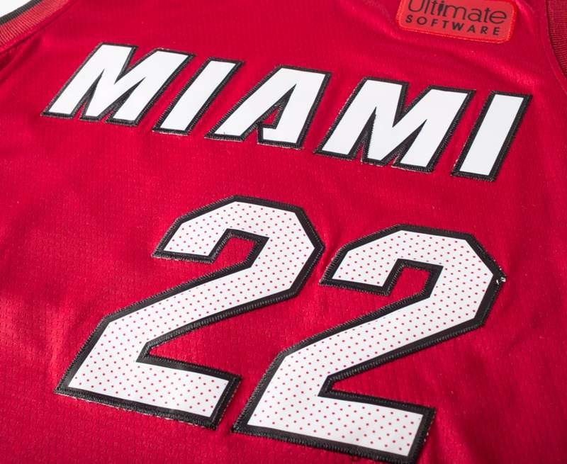 Miami Heat Red #22 BUTLER Basketball Jersey (Stitched)