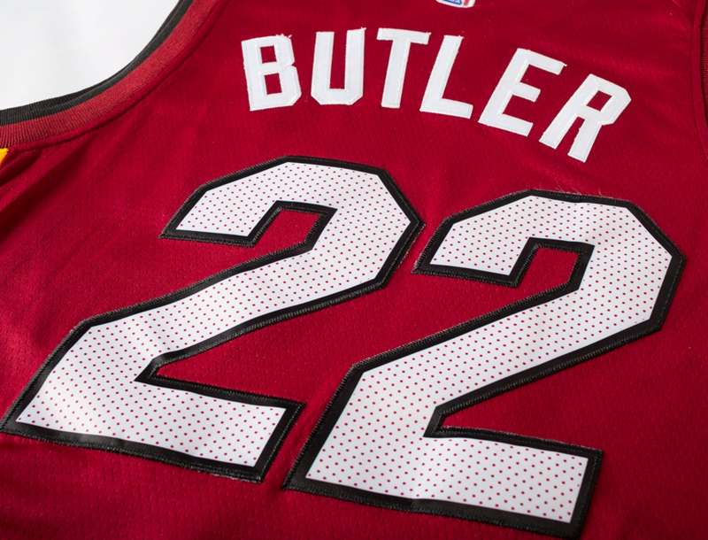 Miami Heat Red #22 BUTLER Basketball Jersey (Stitched)