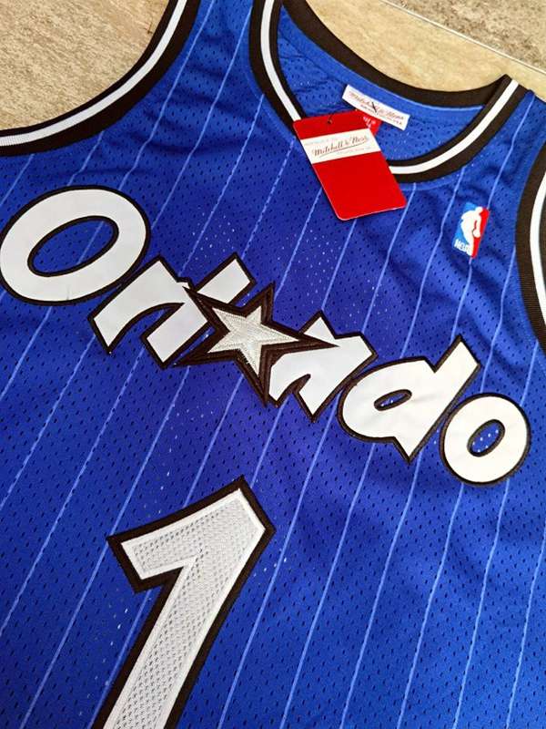 Orlando Magic 2003/04 Blue #1 McGRADY Classics Basketball Jersey (Closely Stitched)