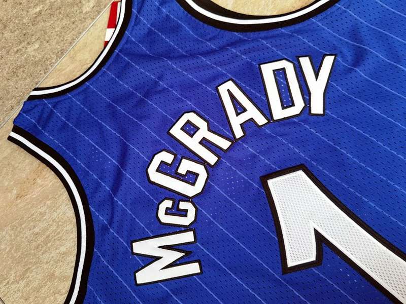 Orlando Magic 2003/04 Blue #1 McGRADY Classics Basketball Jersey (Closely Stitched)