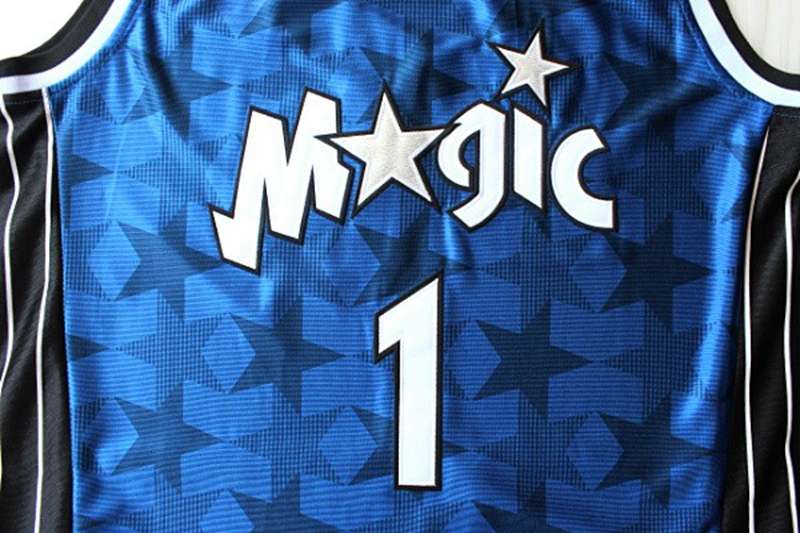 Orlando Magic Blue #1 McGRADY Classics Basketball Jersey 02 (Stitched)