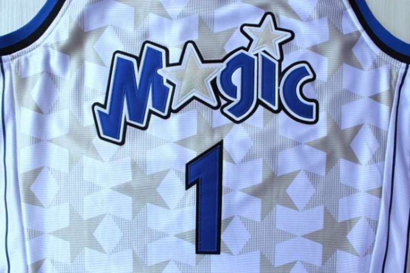 Orlando Magic White #1 McGRADY Classics Basketball Jersey (Stitched)