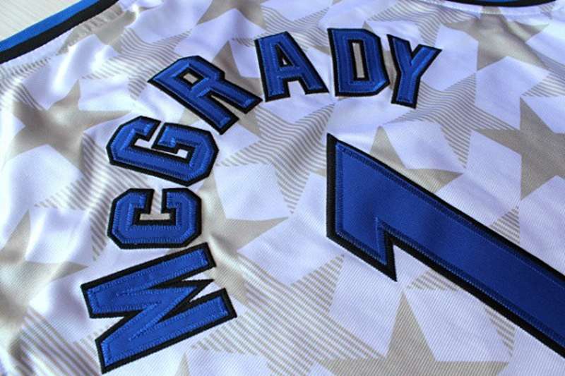 Orlando Magic White #1 McGRADY Classics Basketball Jersey (Stitched)