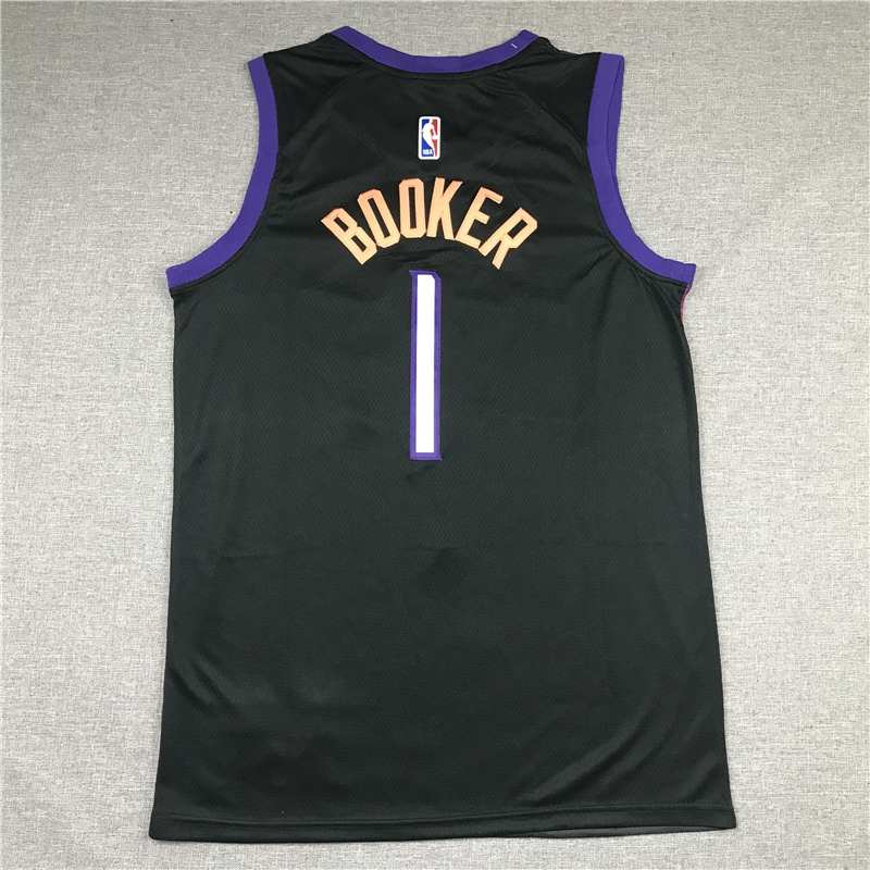 Phoenix Suns 20/21 Black #1 BOOKER City Basketball Jersey (Stitched)