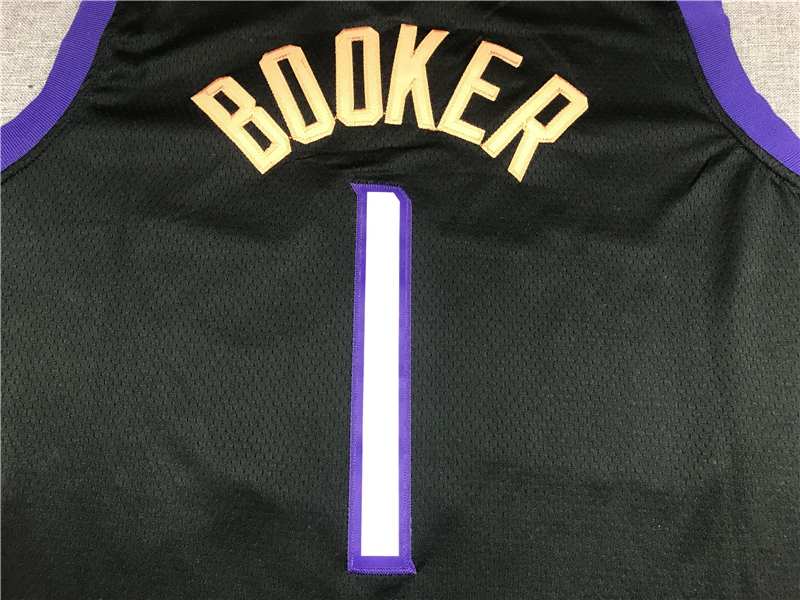 Phoenix Suns 20/21 Black #1 BOOKER City Basketball Jersey (Stitched)