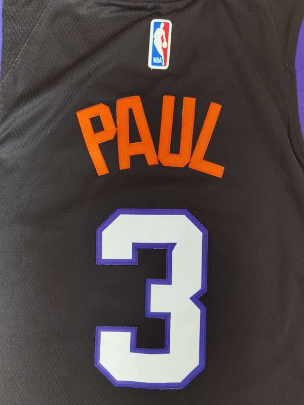 Phoenix Suns 20/21 Black #3 PAUL City Basketball Jersey (Stitched)