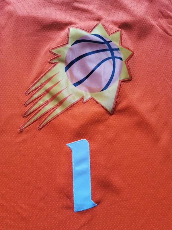 Phoenix Suns 2020 Orange #1 BOOKER Basketball Jersey (Stitched)