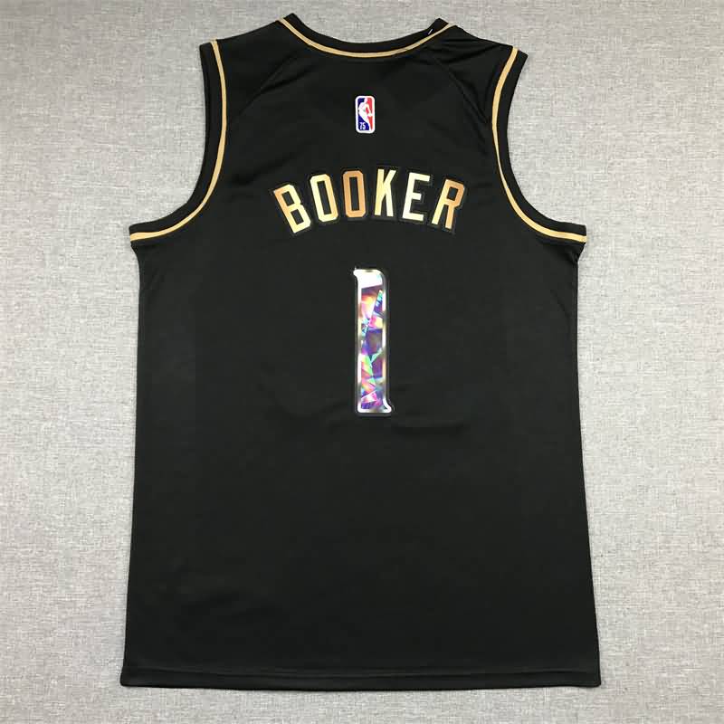 Phoenix Suns 21/22 Black #1 BOOKER Basketball Jersey 02 (Stitched)