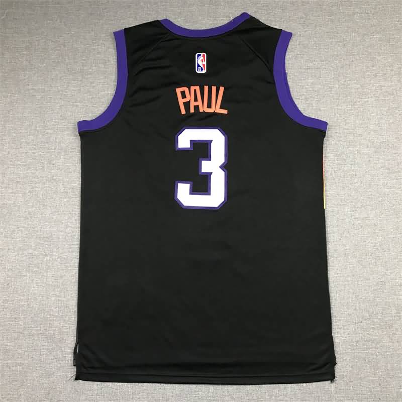 Phoenix Suns 21/22 Black #3 PAUL City Basketball Jersey (Stitched)