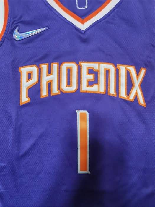 Phoenix Suns 21/22 Purple #1 BOOKER Basketball Jersey (Stitched)