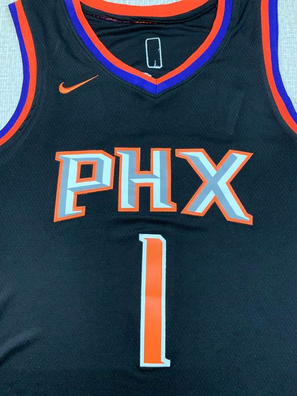 Phoenix Suns Black #1 BOOKER Basketball Jersey (Stitched)