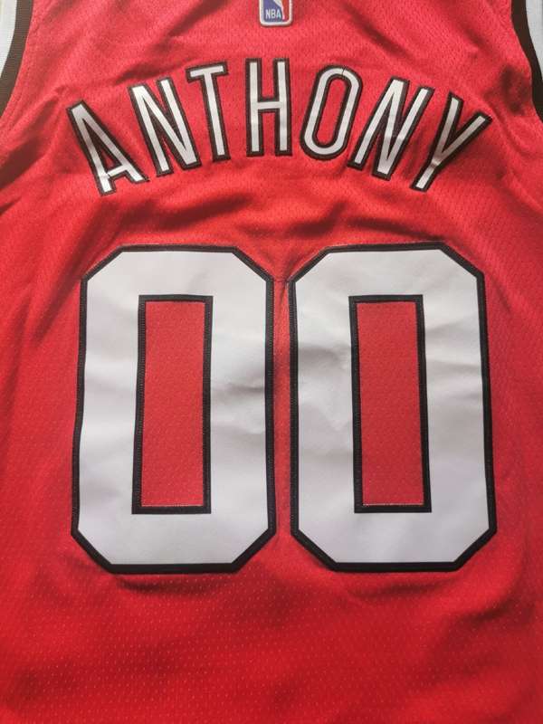 Portland Trail Blazers Red #00 ANTHONY Classics Basketball Jersey (Stitched)